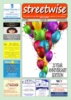 Cover page of Streetwise Magazine in Spain, issue 2023 03 no. 300 with link