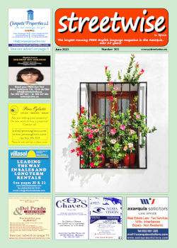Cover page of Streetwise Magazine in Spain, issue 2023 06 no. 303 with link